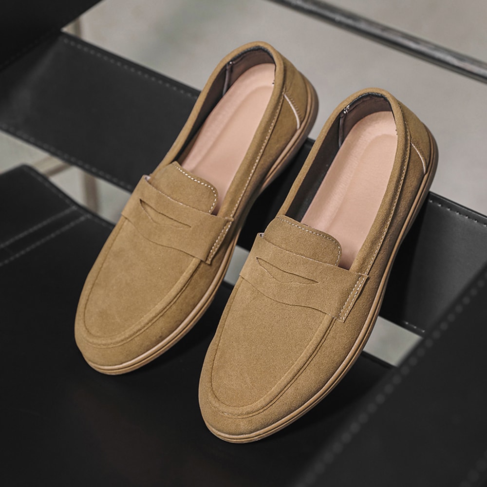 Mens Slip On Loafers Hot Sale Preppy Lightweight Flats Comfortable Breathable Outdoor Shoes 3