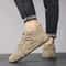 Casual Sneakers Non Slip Ankle Boots For Men Spring Khaki Work Mens Shoe Lace Up Short Boots Loafer 0