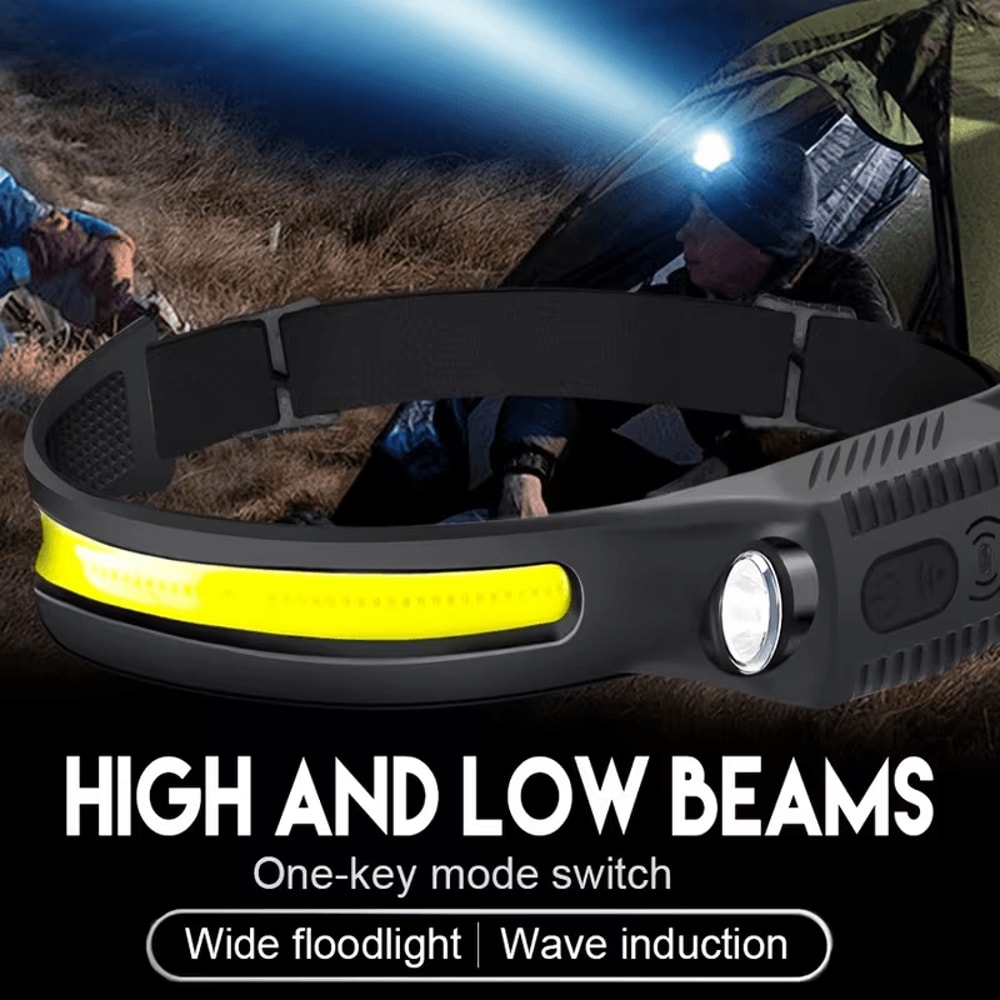USB Rechargeable Headlamp for Camping