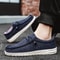 Casual Men Shoes, Light Breathable Canvas Loafers Shoes, Comfortable Flats, Leisure Male Vulcanized Walking Sneakers