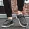 Casual Men Shoes, Light Breathable Canvas Loafers Shoes, Comfortable Flats, Leisure Male Vulcanized Walking Sneakers