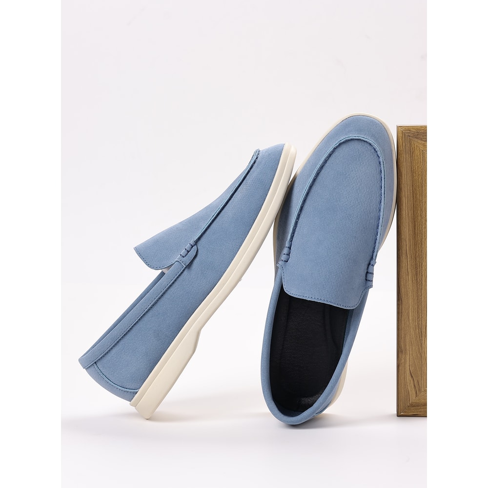 Mens British Loafers Retro Casual One Foot Casual Versatile Lazy Shoes 0