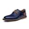 Luxury Brand Moccasins Loafers For Men Genuine Leather Oxfords Brogue Lace Up Italian Casual Dress 6