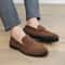 Retro Brown Moccasins For Men Autumn Suede Loafers Comfortable Slipon Casual Shoes Men Flats 2