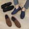Retro Brown Moccasins For Men Autumn Suede Loafers Comfortable Slipon Casual Shoes Men Flats 4