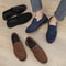 Retro Brown Moccasins For Men Autumn Suede Loafers Comfortable Slipon Casual Shoes Men Flats 4
