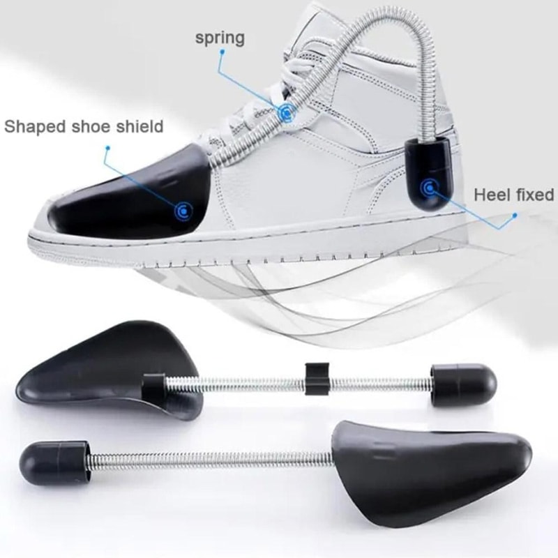 Spring Shoe Trees For Men And Women Plastic Shoe Support Stretcher Adjustable Fit Shoe Shaper 2