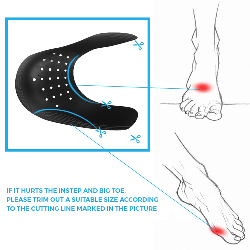 Shoe Trees For Sneakers AntiWrinkle Crease Protection Air Force Fold Support Universal Toe Cap Prot 2