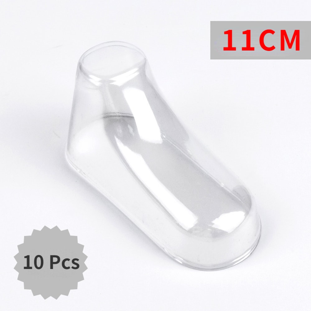 Clear PVC Baby Shoe Stretcher Child Booties Display Stand Plastic Shoe Trees Support Frame For Feet 8