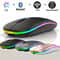 LED Backlit Wireless Mouse Rechargeable Silent Optical Mice Bluetooth Dual Mode Perfect For Laptops 1