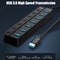 USB Adapter Multi USB Splitter Hub With Long Cable Expander For Laptop PC Accessories 2