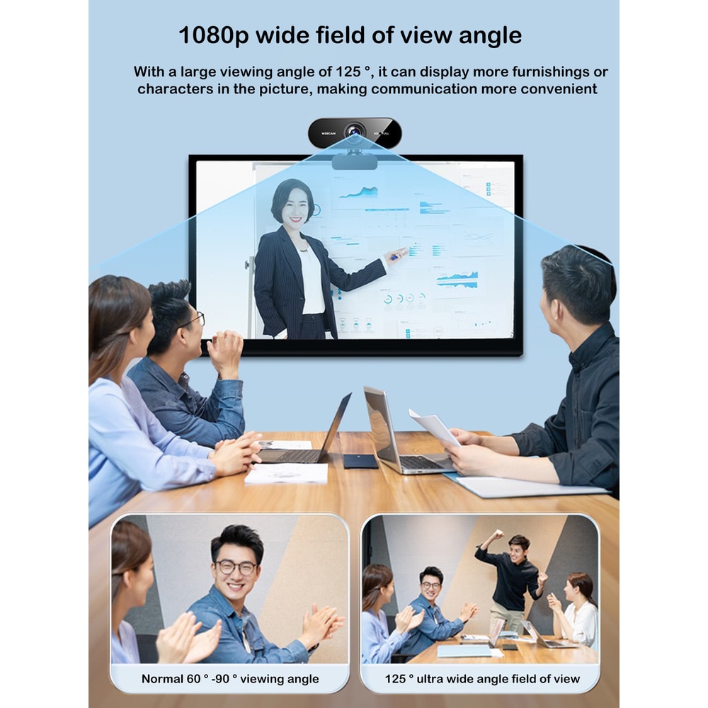 USB Webcam With Builtin Microphone Perfect For Laptops And Desktop Computers 2