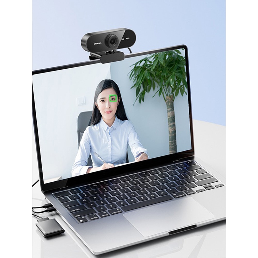 USB Webcam With Builtin Microphone Perfect For Laptops And Desktop Computers 0