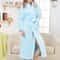 Winter Warm Coral Fleece Long Robe Gown Thicken Bathrobe Sleepwear Flannel Nightdress Casual Intima 6