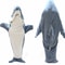 Shark Sleeping Bag Animal Flannel Pajamas Large Size One Piece Loose Robe For Kids Men Women 6