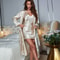 Cozy Womens Satin Pajama Set Sexy Robe With Skirt Light TwoPiece Pajama Set 3