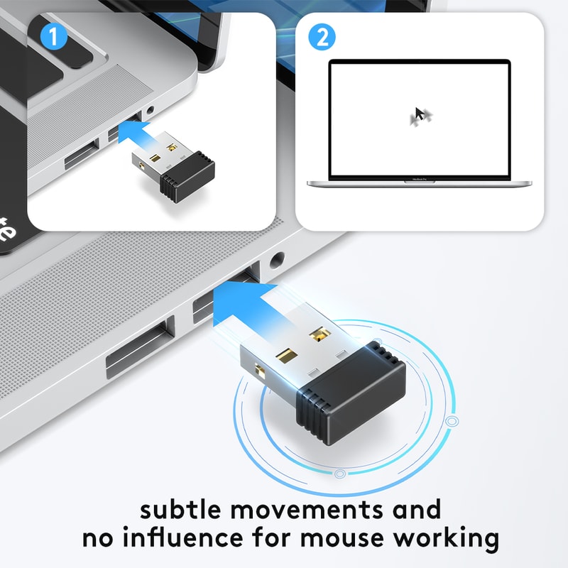 Undetectable Wireless Mouse Jigglers Mover Automatic USB Shaker Keeps Computer Awake Mouse Movement 3