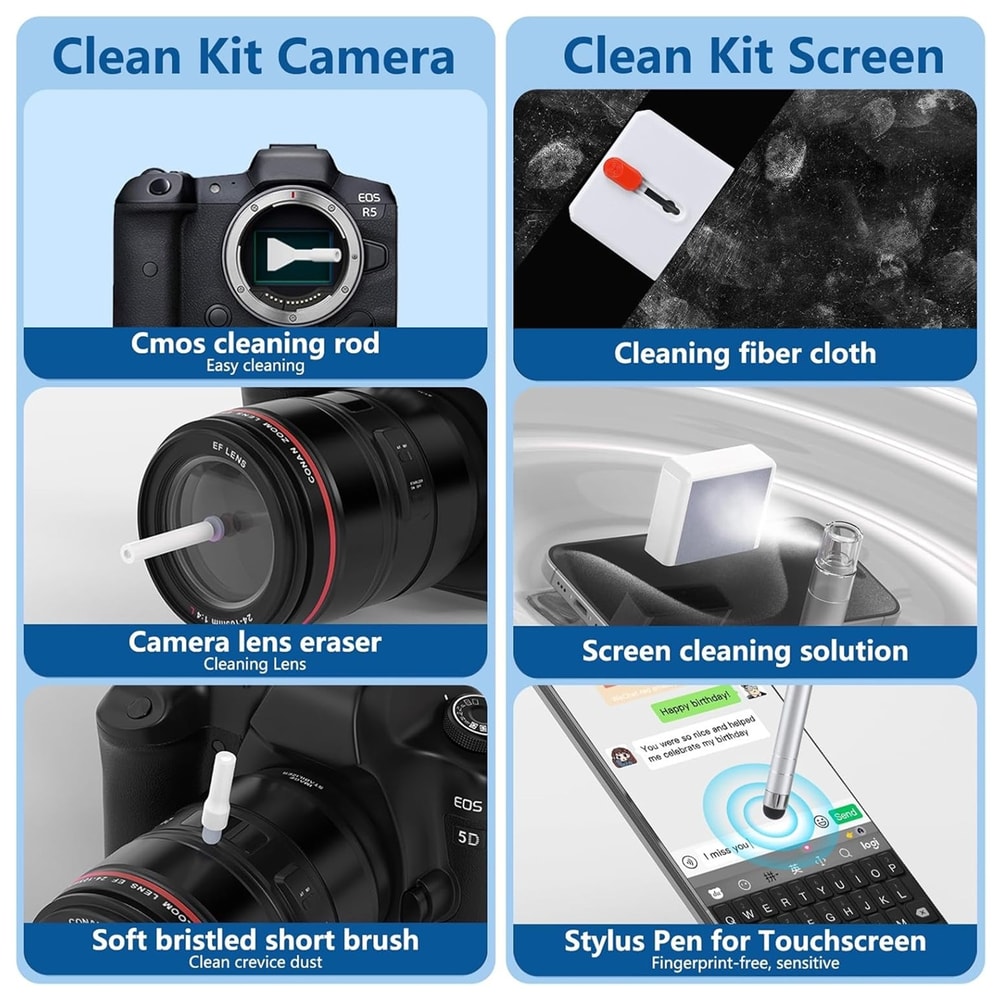 Electronics Cleaning Tools Set For IPhone AirPods Case Bluetooth Earbuds Laptop And PC Keyboard Mai 5