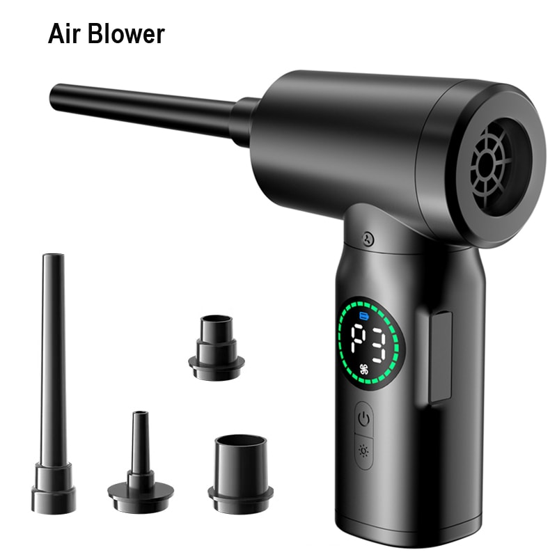 Cordless Portable Compressed Air Duster Multi Air Blower Vacuum Cleaner For Keyboard Computer Cle 4