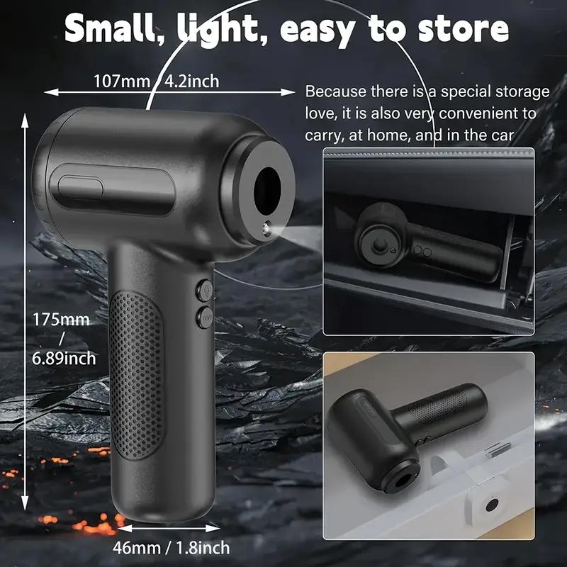 Rechargeable Compressed Air Duster Cordless Dust Blower For Cleaning Computer Keyboard Sofa And Ele 3