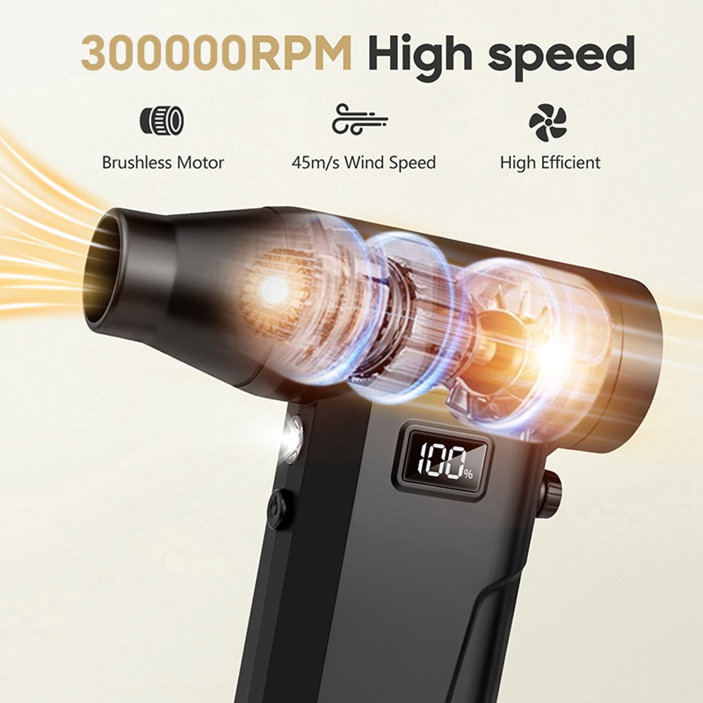 Turbo Powered Air Blower Dust Vacuum Computer Cleaner Violent Fan Portable Handheld Turbo Fan For