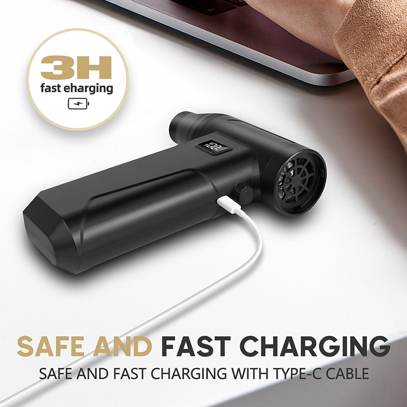 Turbo Powered Air Blower Dust Vacuum Computer Cleaner Violent Fan Portable Handheld Turbo Fan For