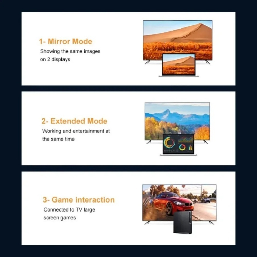 HD HDMI Extension Cable Converter HDMICompatible Video Audio Adapter For TV Box PC Laptop Monitor P 4