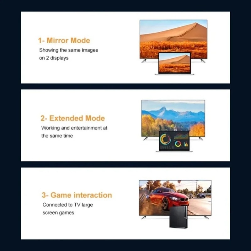 HD HDMI Extension Cable Converter HDMICompatible Video Audio Adapter For TV Box PC Laptop Monitor P 4