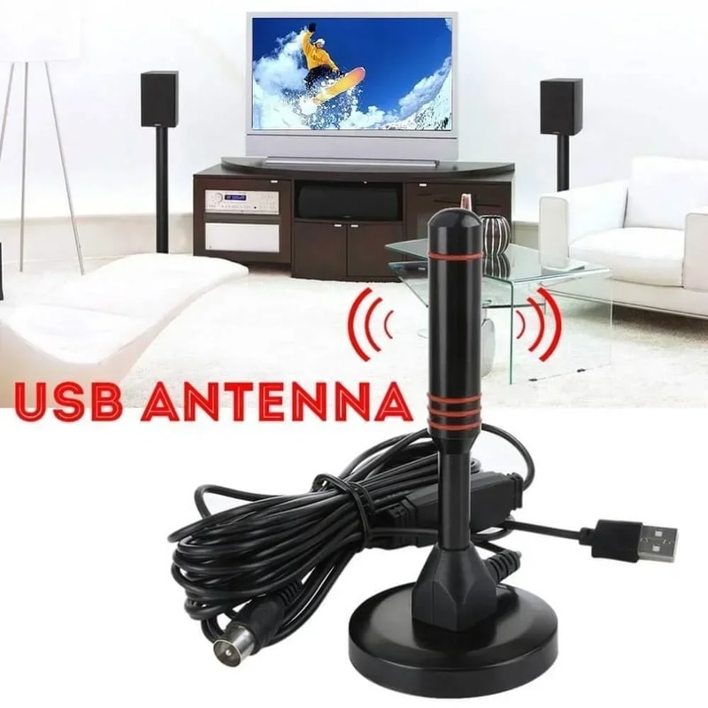 Indoor Outdoor Ultra HD Digital TV Antenna Amplified DAB VHF UHF Quick Response Aerial Set For Bett 2