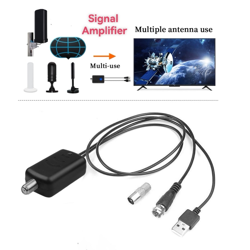 Enhance Signal Stability With HighDefinition Digital TV Antenna Amplifier LowNoise Booster HighGain 1