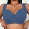 Comfortable All Day Wear Womens Large Size Seamless Front Button Bra VestStyle Fixed Cup Breathable 1