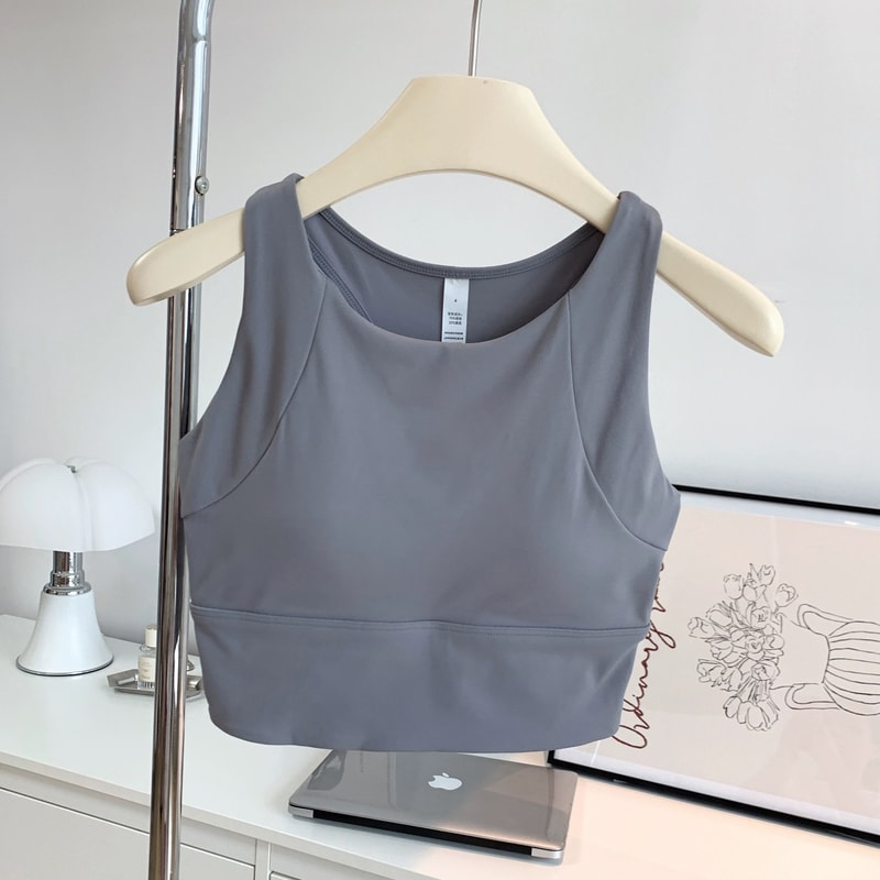 Breathable Fullcup Yoga Vest Compact Sports Vest Running Allinone Shockproof Fitness Bra Summer Gym 7