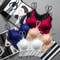 Sexy Womens Lace Bra Hollow Out Flower Underwear Wireless Push Up Bralette Padded Breathable Strap 2