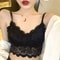 Sexy Womens Lace Bra Hollow Out Flower Underwear Wireless Push Up Bralette Padded Breathable Strap 3