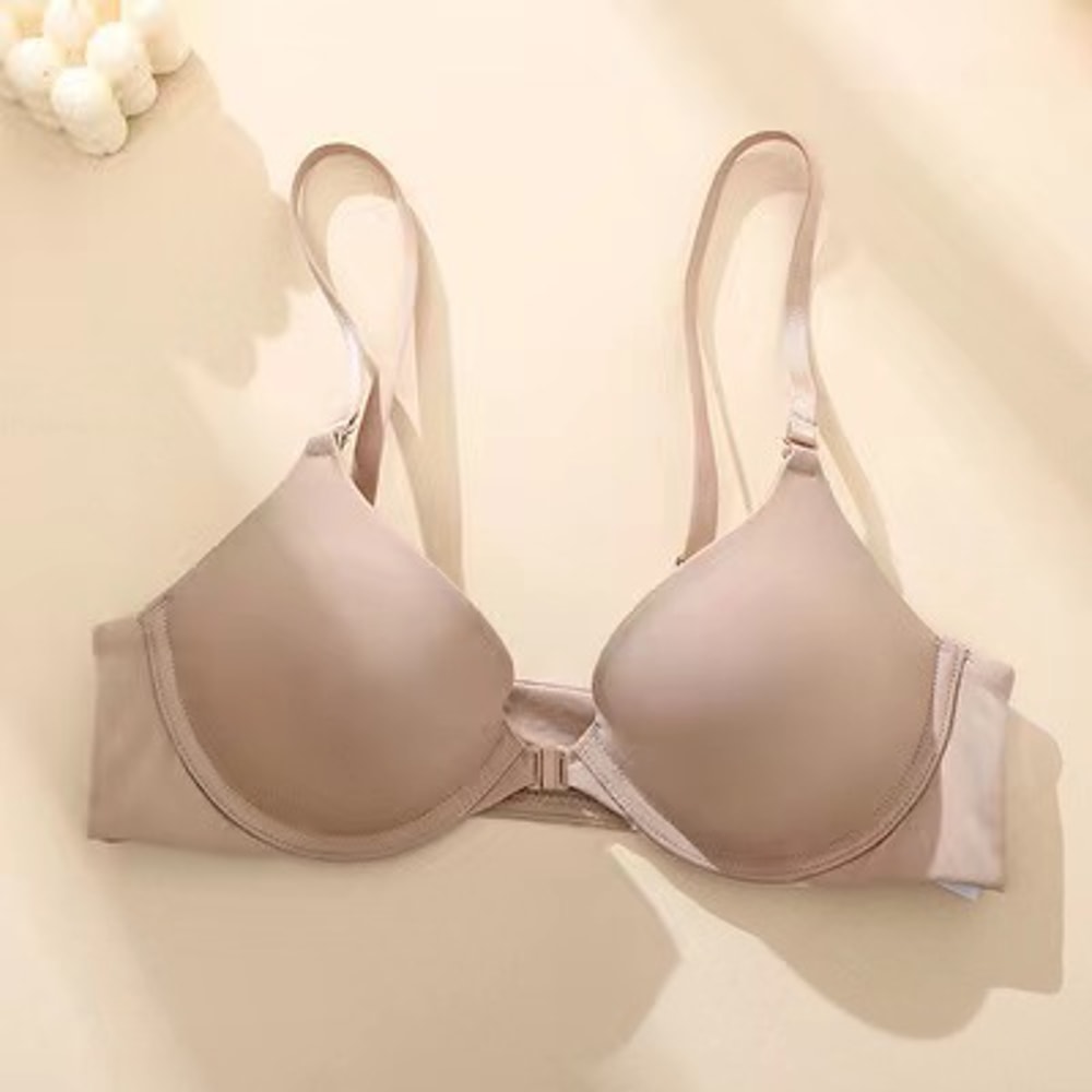 Sexy Lingerie Female Underwear Intimates Seamless Push Up Bra Front Closure Bras For Women Nonwire 4