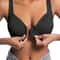 Womens Bra WireFree Front Closure Solid Color Full Coverage Fixed Cups More Considerate For MiddleA 0