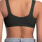 Womens Bra WireFree Front Closure Solid Color Full Coverage Fixed Cups More Considerate For MiddleA 3