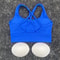 Yoga Vest Women Cross Straps Sports Bra Gym High Impact Fitness Bralette Push Up Running Underwear 3