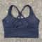 Yoga Vest Women Cross Straps Sports Bra Gym High Impact Fitness Bralette Push Up Running Underwear 7