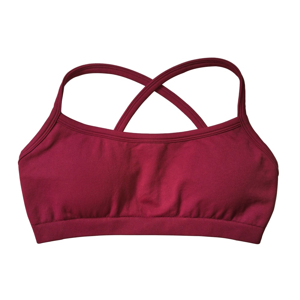 Women Seamless Sports Bra Yoga Top Back Cross Fitness Bra Gym Active Wear Workout Pushup Running Un 8