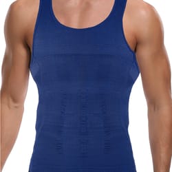mens slimming body shaper vest shirt abs abdomen slim gym workout tummy control compression tank top sleeveless shapewear
