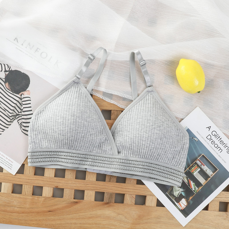 PushUp Bra For Women Seamless NonWire Bralette VNeck Underwear Soft Thin Padded Cups Brassiere Inti 11