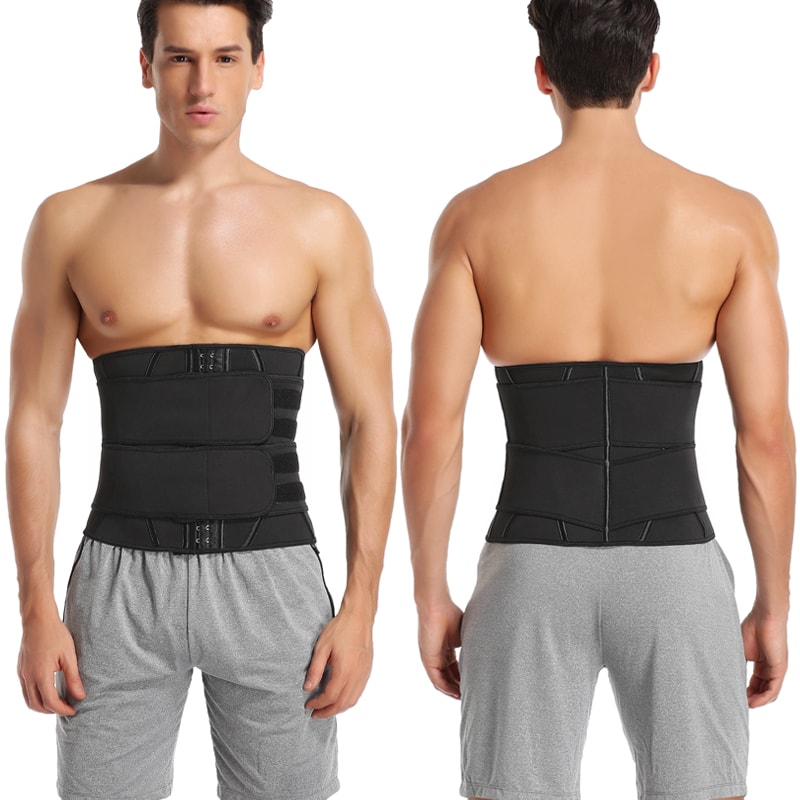Mens Neoprene Abs Waist Trainer Sauna Sweat Band Belly Slimming Belt Adjustable Waist Trimmer For A 0