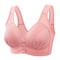 Breathable Comfortable Underwire Bra For Middleaged Moms Large Size Front Button Nursing Bra 0