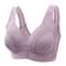 Breathable Comfortable Underwire Bra For Middleaged Moms Large Size Front Button Nursing Bra 3