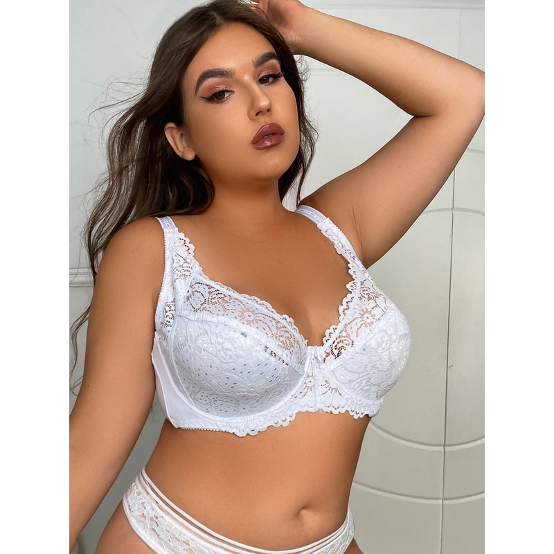 Sexy Lace Underwear Brassiere For Plus Size Women Thin E Cup Underwire Bra Comfortable And Supporti 1