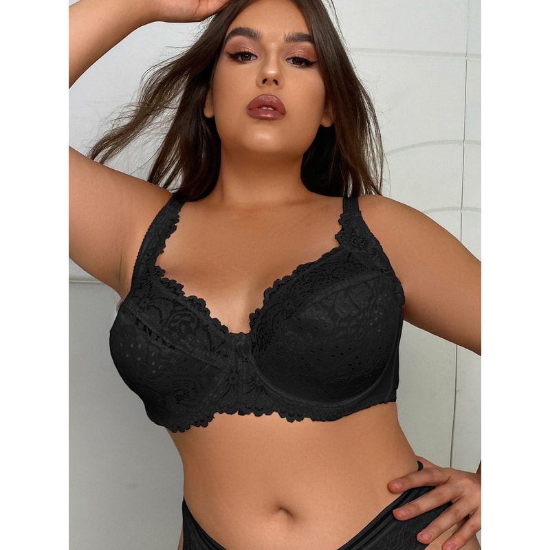 Sexy Lace Underwear Brassiere For Plus Size Women Thin E Cup Underwire Bra Comfortable And Supporti 7
