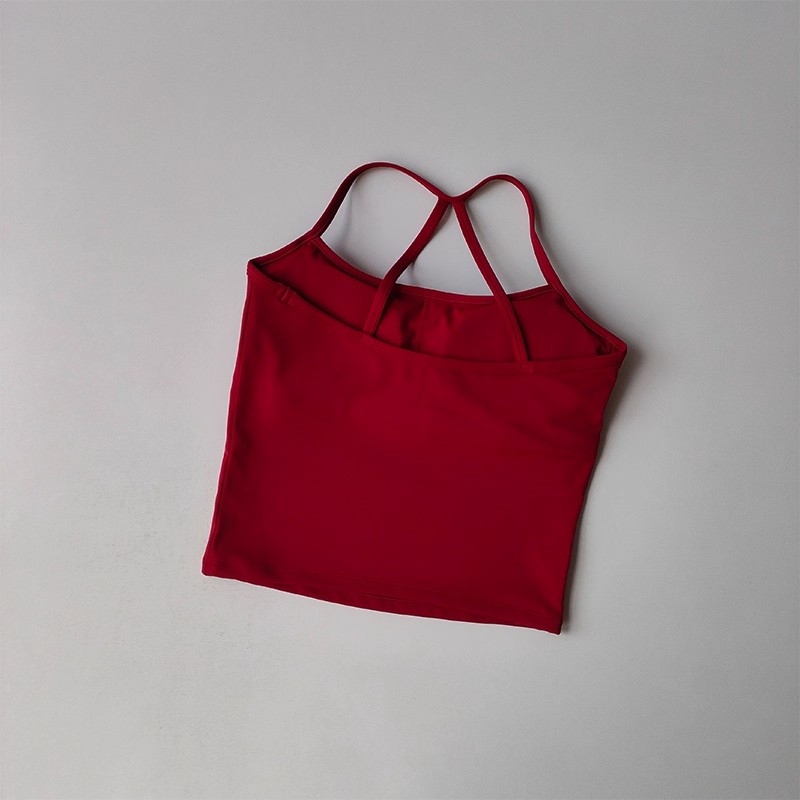 Womens Sports Bra Cross Back Gym Tank Top PushUp Workout Bra Comfortable Naked Feeling Fitness Wear 8