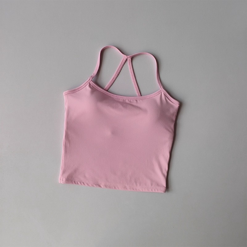 Womens Sports Bra Cross Back Gym Tank Top PushUp Workout Bra Comfortable Naked Feeling Fitness Wear 7