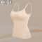 Sexy Women Tops Solid Padded Bra Spaghetti Camisole Top Builtin Bra Women Vest Comfortable Tank Top 2